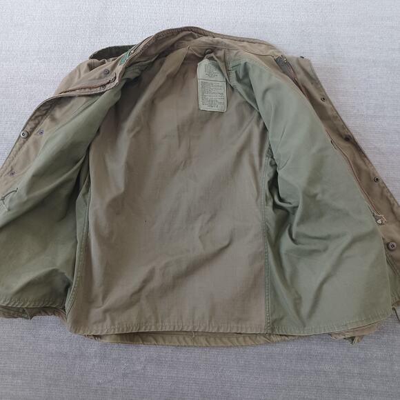 US Army M65 Field Jacket Mens M Solid Green Short Regular Cold Weather OG-107 - Picture 3 of 11